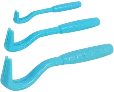 TOVBMUP 3 Tekenverwijderaars - Tekenhaak - Tekentang - Plastic tekenpincet - Verwijderaars voor honden en katten - Blauw