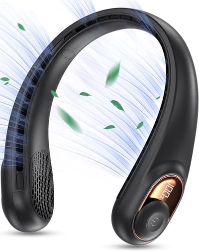 Nekventilator - draagbare - bladloze nekventilatoren - super stil - 3 snelheden - 3600 mAh - draagbare nekventilator - nek fan - USB oplaadbare - handsfree ventilator
