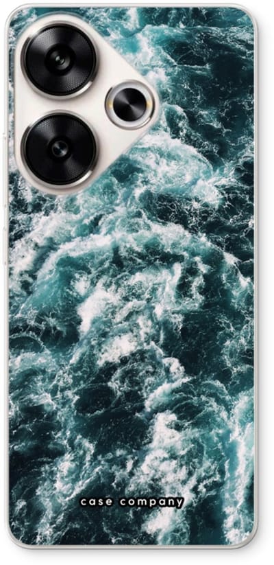 Case Company® - Hoesje geschikt voor Xiaomi Poco F6 hoesje - Zee golf - Soft Cover Telefoonhoesje - Bescherming aan alle Kanten en Schermrand