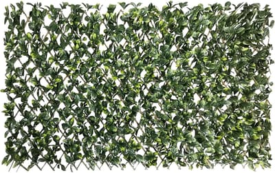 Privacyscherm Balkon - Kunstmatige Klimop - Buiten Decoratie - Uitbreidbaar Ontwerp - 15x48 Inch - Ficus Bladeren
