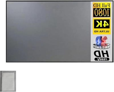 Projectiescherm Doek - Draagbaar Scherm - Thuisbioscoop Creëren - Hoge Dichtheid Vezel - 100 inch - Mat Wit