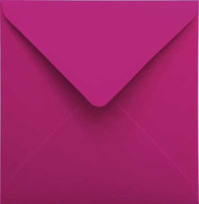 Gladde roze enveloppen A6 - 110 x 110 mm - 25 stuks - NK natgelijmde - 120 gram - Malmero - Netuno