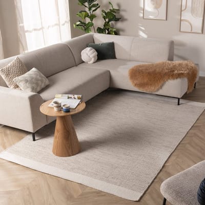NATURL. Wollen vloerkleed - Bliss Beige Gemeleerd - 120x170cm