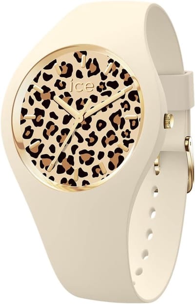 Ice Watch ICE leopard - Almond skin 021727 Horloge - Siliconen - Crème - Ø 34 mm