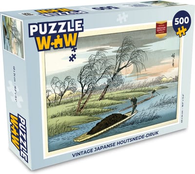 Puzzel Vintage Japanse houtsnede-druk - Legpuzzel - Puzzel 500 stukjes