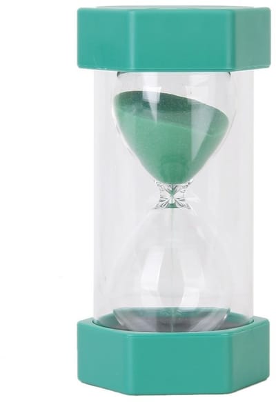 Dailygoods- Zandtimer 1 minuut - Zandloper - Veiligheid - Koken - Spelletjes - Hoogte 16 cm - Transparant Acryl