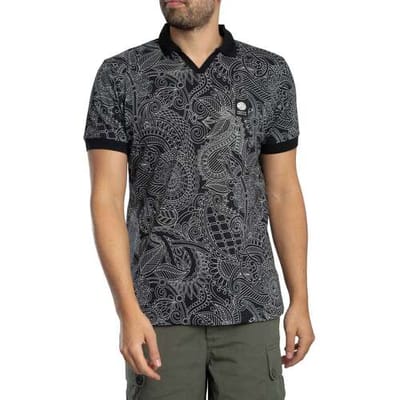 Polo Shirt Korte Mouw Pretty Green Resonance Linear Polo Shirt