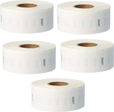 Label Tape Geschikt voor Dymo 11352 | 54 x 25 mm | S0722520 - Wit - 500 labels per Rol - 5 stuks - Geschikt voor: 310 320 330 400 400 Turbo 400 Duo 450 450 Turbo 450 Twin Turbo 450 Duo 4XL Wireless