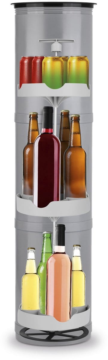 EASYmaxx Flessenkoeler voor buiten, fles- en blikjeskoeler, met grondgat, tot 13 flessen en blikjes (0,33 l tot 1 l), klimaatneutraal en efficiënt dranken en gerechten bewaren