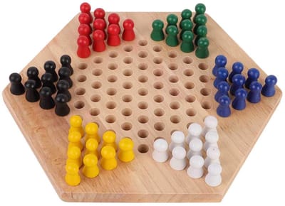 Dailygoody - Bunte Checkers Set - Educatief Speelgoed - Indoors/Outdoors - Strategisch Bordspel - Geschikt voor Kinderen - 23 x 20 x 2,5 cm