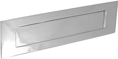 Victoriaanse Briefplaat 250x75 mm - Klassiek Deurbeslag in Chroom