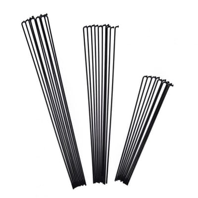 Dailygoody - Fiets Spaak - Roestvrij Staal - 14G J Bocht - Zwart