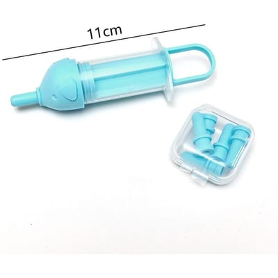 Biberon pour Chatons et Chiots Nouveau-nés Tétine de Chaton Biberon pour Animaux avec Tube Aiguille Petit Tétine pour Jeunes Animaux cyan