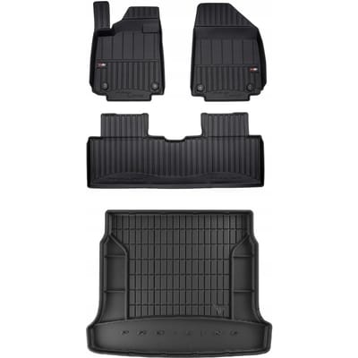 Frogum ProLine Voordeelset - Premium Automatenset + Kofferbakmat - Geschikt voor Hyundai Ioniq 6 Sedan (vanaf 2022) - TPE Rubber - Geurloos - Zwart