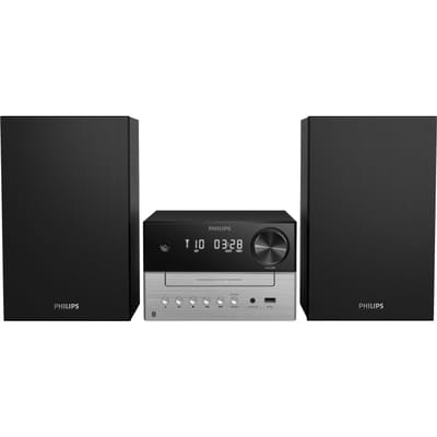 PHILIPS TAM3205M2 Micro-muzieksysteem, Bluetooth, CD-speler, USB, Auracast FM-radio, 85% PCR-materiaal