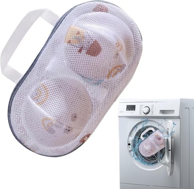 Wasmachine Zakken - Wasbeschermer Zak - Kleding Beschermen - Stevige Constructie - 20x34cm - Gele Hete Luchtballon