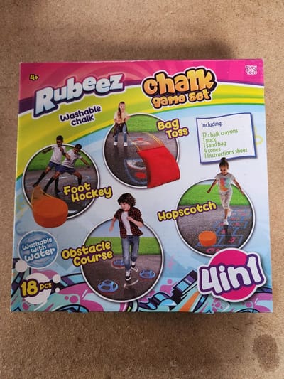 Rubeez - Chalk game set - 4 in 1 - washable with water
