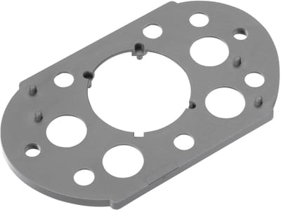 SOTECH afstandsplaatje 3 mm grijs voor het Push-Lock espagnoletslot, opbouwslot, voor hoogtecompensatie van geringe deurdiktes