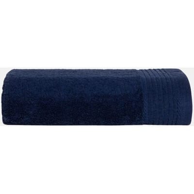 The One Towelling Deluxe handdoek - 60 x 110 cm - Badlaken - Hoge vochtopname - Met ophanglus - 550 gr/m² - 100% Gekamd katoen - Marineblauw