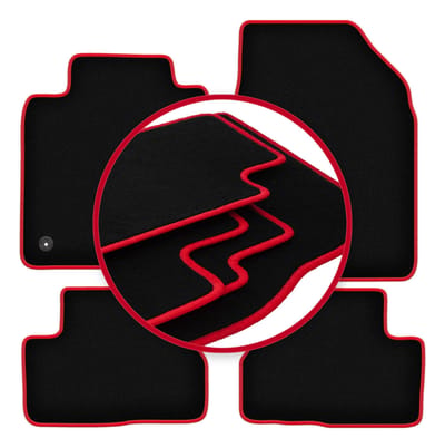 CARLUX-RED automatten voor: Nissan Micra K12 hatchback (2002-2010)