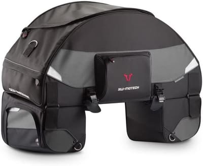 Motorfiets Bagage - Reistas Achterkant - Reizen Opslag - Versterkt Ballistisch Nylon - 90 Liter - Zwart Grijs