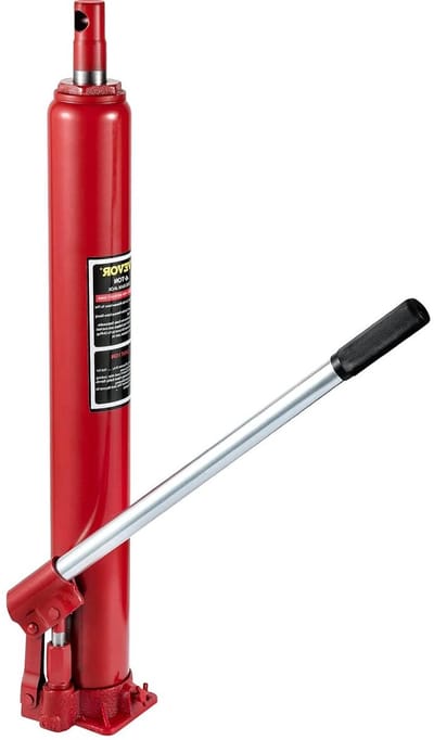 Hydraulische Krik - Motorlift Cilinder - Werkplaatsonderhoud - 4 Ton Capaciteit - 61-111 cm Lifting - Rood