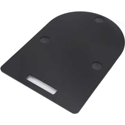 Planche Coulissante Adaptée au Thermomix TM7 Protecteur de Plan de Travail en Acrylique Glissière avec Roulettes et Pieds en Caoutchouc