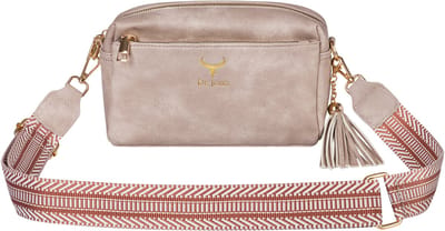 De Jong crossbody – Crossbody tas dames – Met Brede Schouderband en Franjes – Modieuze Schoudertas Dames