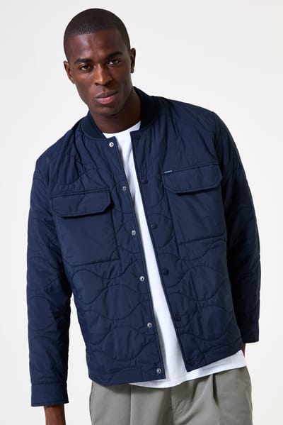 GARCIA Heren Effen Jack Blauw Lange mouw