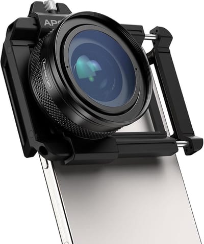 SnelShoppen - 10X-20X Macrolens voor Smartphone met Universele Mobiele Telefoonclip - HD Zoom Lens Geschikt voor Meeste Smartphones - Zwart