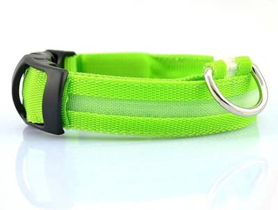 WVspecials Halsband voor hond met led verlichting - Groen - Maat L (40–52.5 cm) - lichtgevende hondenhalsband - Black Friday - Sinterklaas - Kerst