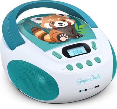 CD-speler voor kinderen met MP3 en USB-poort - Draagbare muziekspeler met hoofdtelefoonaansluiting