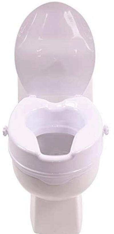 Toiletverhoger - Zitting Opzetstuk - Zelfstandig Zitten - Lichte Hellingshoek - 10 cm Hoog - Wit