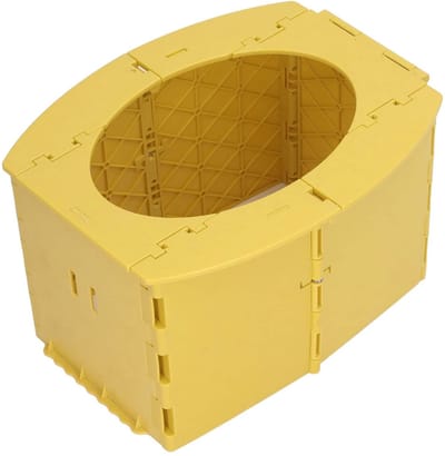 Dailygoods- Reispotje Draagbaar - Opvouwbaar Toilet - Peuterpotje - Lichtgewicht - Inclusief Vuilniszak/Riem - Gemakkelijk te Dragen