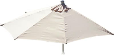 Vervangingshoes voor Parla halfronde parasol, parasolhoes vervangingshoes, 300cm stof/textiel UV 50+ 3kg ~ crème