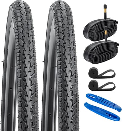 Opvouwbare 28 inch fietsbanden 700x38C met binnenband 700C en Schrader ventiel