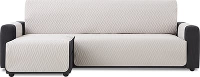 Belmarti Waterproof chaise-longue bankbeschermer links - 200 cm - Ivoor