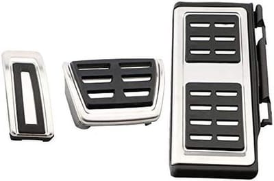 Auto Pedaal Covers - Voetsteun Pedalen - Verbeterde Grip - Antislip Ontwerp - 3 Stuks Set - Metaal