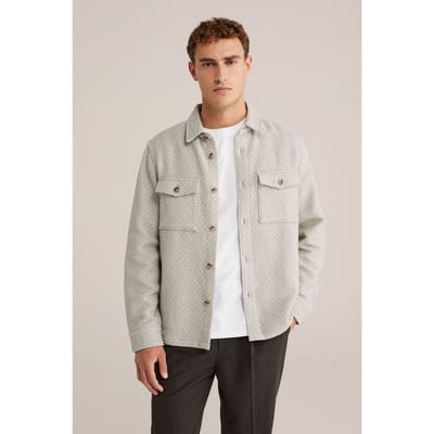 We Fashion Overshirt Light Grey Size: M | Casual Shirts Outlet | Heren | Grijs
