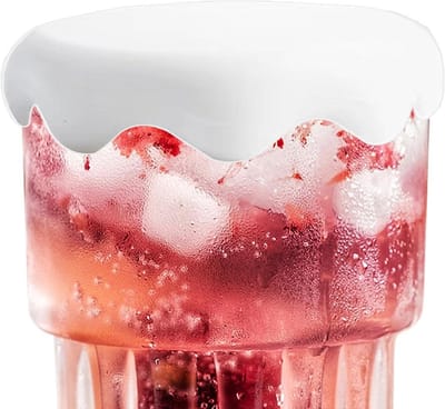 Mokhoes Siliconen - Herbruikbaar Deksel - Drankjes Meenemen - Lekvrije Afdichting - 10 cm - Wit
