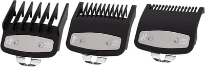 Set van 3 Haartrimmer Beschermkappen, Vervangende Gidskammen voor Professionele Haarclips, Geschikt voor Draadloze Haartrimmers en Knipaccessoires