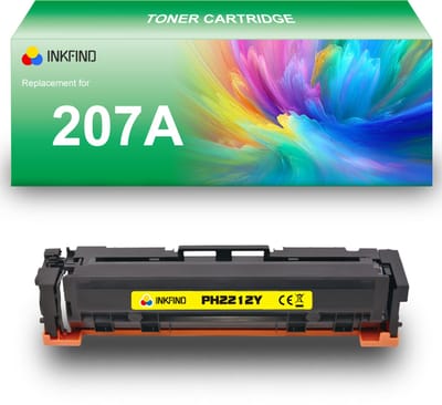 INKFIND 207A (W2212A) Geel tonercartridge compatibel met HP 207A (W2212A) Geel toner cartridge - 1-pack Geel
