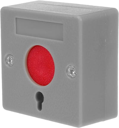 Noodalarmsysteem Bel - Alarmknop Ouderen - Hulp Oproepen - Directe Waarschuwing - 5.3 cm - Grijs