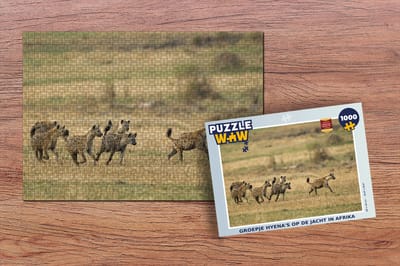 Puzzel Hyena's - Jagen - Afrika - Legpuzzel - Puzzel 1000 stukjes volwassenen
