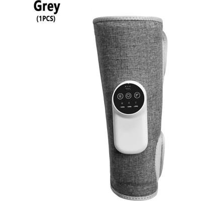 Elektrische beenmassager met draadloze verwarming en luchtcompressie voor pijnverlichting en ontspanning van de kuitspieren gray