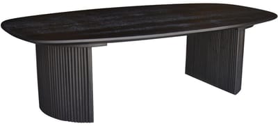 Giga Meubel Salontafel Feline - Deens Ovaal Zwart - 100cm