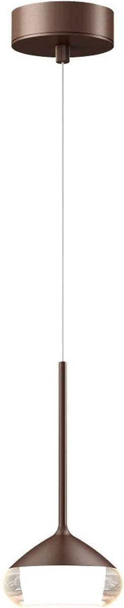 Artdelight - Hanglamp Phoenix 1 lichts Ø 12 cm koper brons