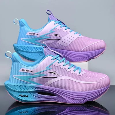 Professionele Marathon Carbonplaat Mesh Ademend Schokabsorberend Hardloopschoenen Lichtgewicht Rebound Veelzijdige Hardloopschoenen 37