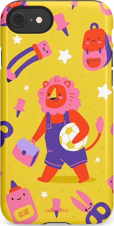 Casetastic hoesje geschikt voor Apple iPhone SE / Apple iPhone 7 / Apple iPhone 8 - Dubbellaagse bescherming - Krachtige lessen - Fashion Case - Goud Koraal