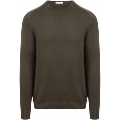 KnowledgeCotton Apparel Pullover Olive - Maat M - Heren - Pullovers